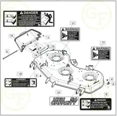 john deere z235 zero turn parts diagram