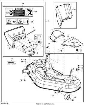 john deere z245 engine parts diagram