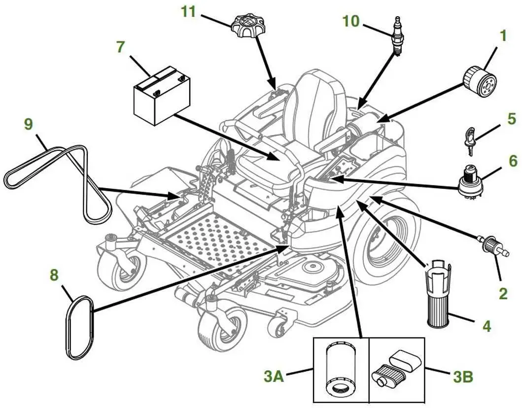 john deere z255 drive belt diagram