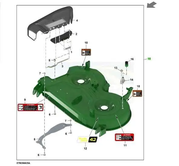 john deere z315e belt diagram