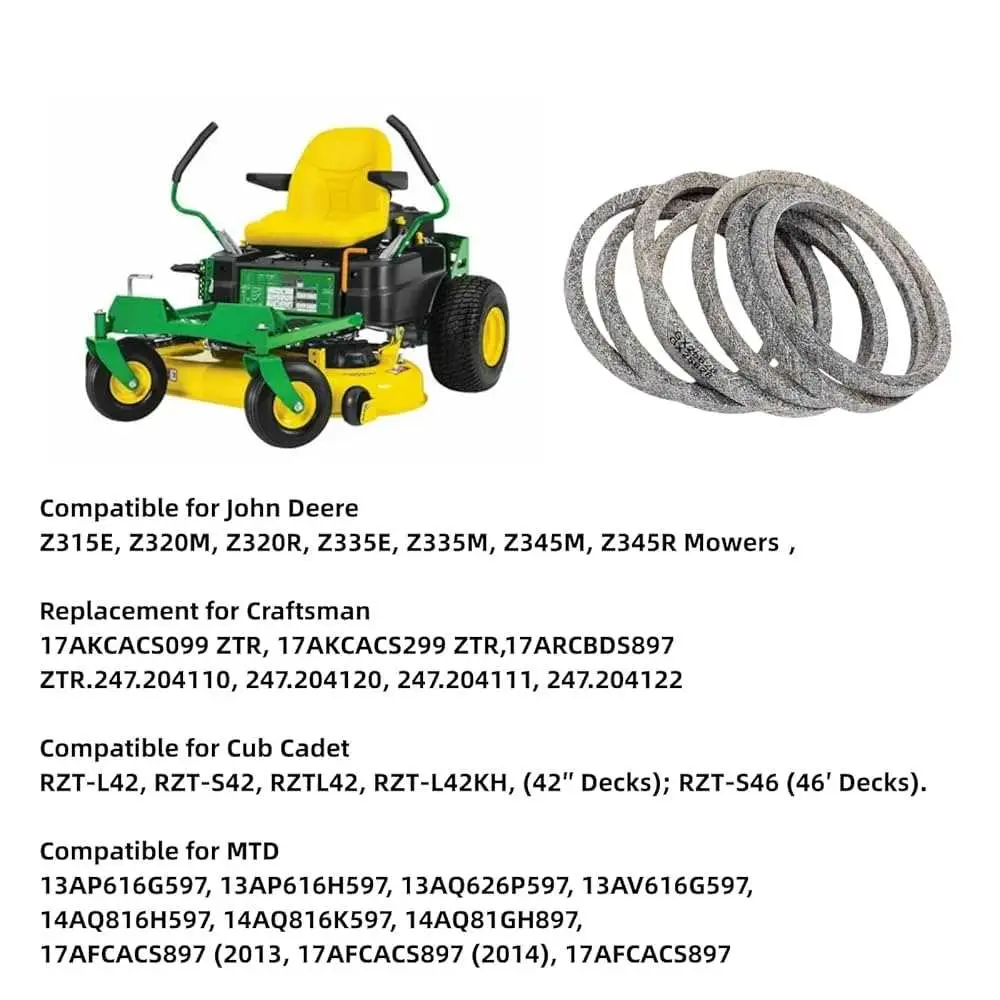 john deere z345m drive belt diagram