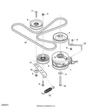 john deere z525e parts diagram