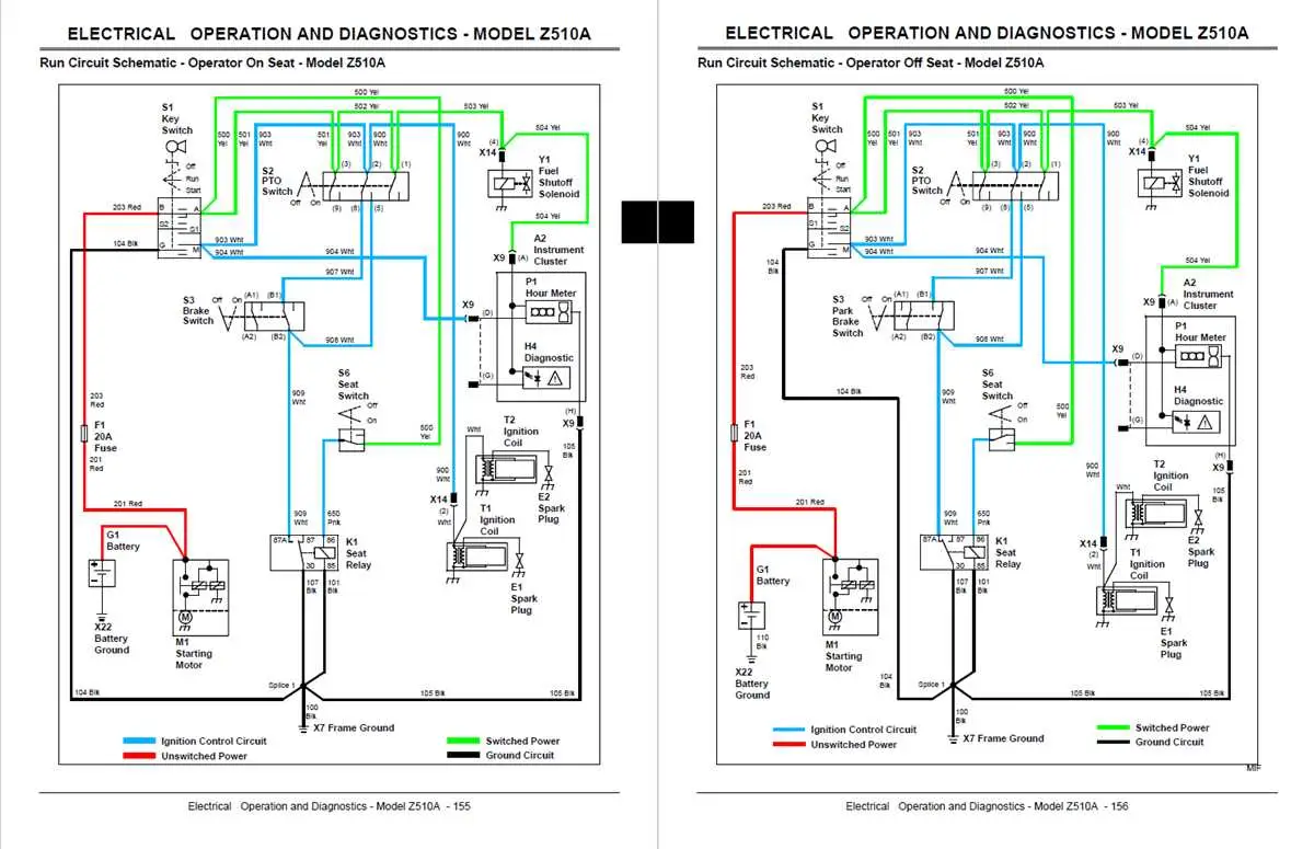 john deere z820a wiring diagram