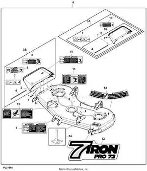 john deere z930m deck belt diagram