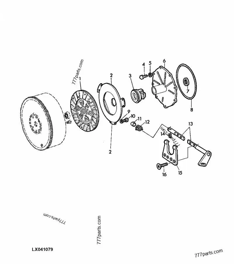 john deere 1050 clutch diagram