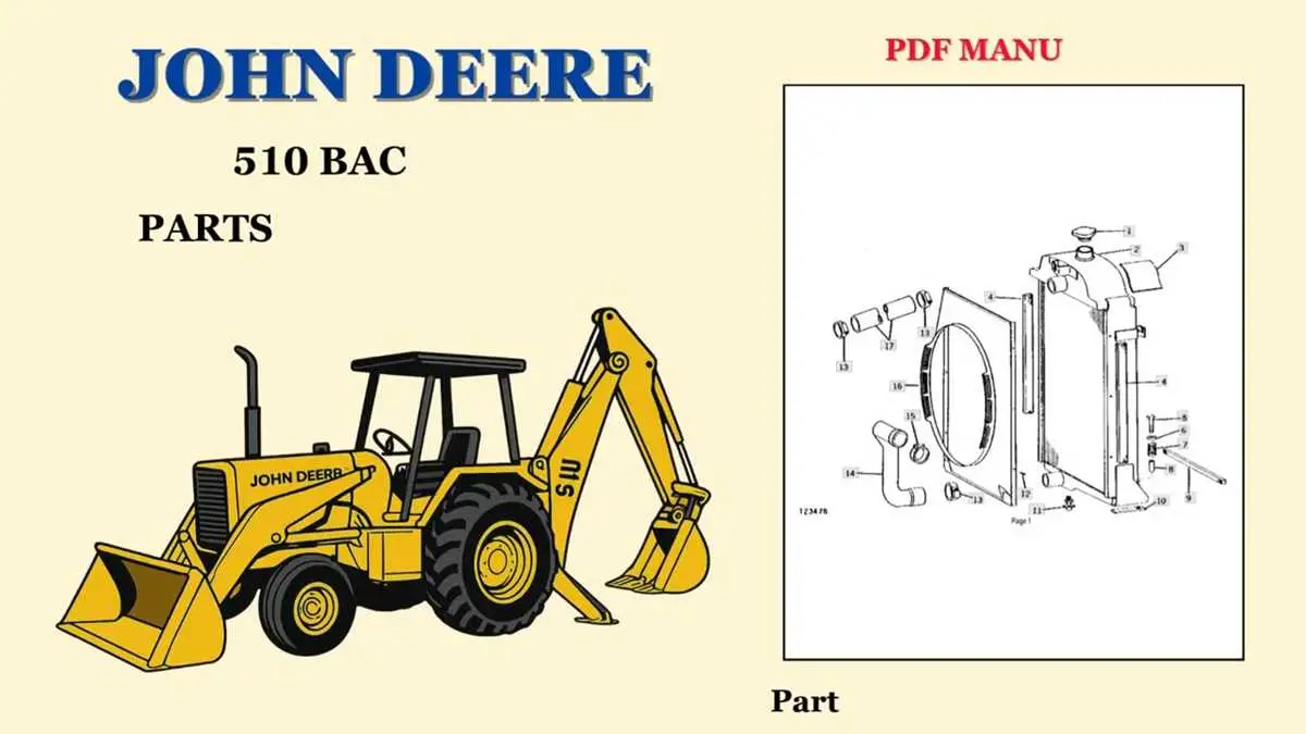 john deere 510 backhoe parts diagram