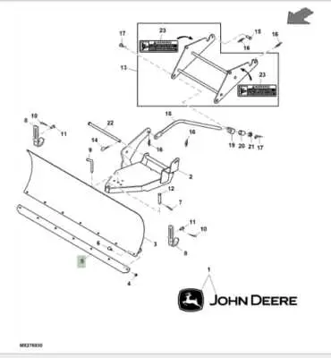 44 inch john deere 44 snowblower parts diagram
