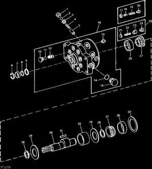 john deere 3010 oil line parts diagram