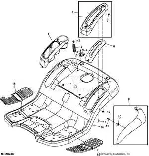 john deere la130 frame diagram