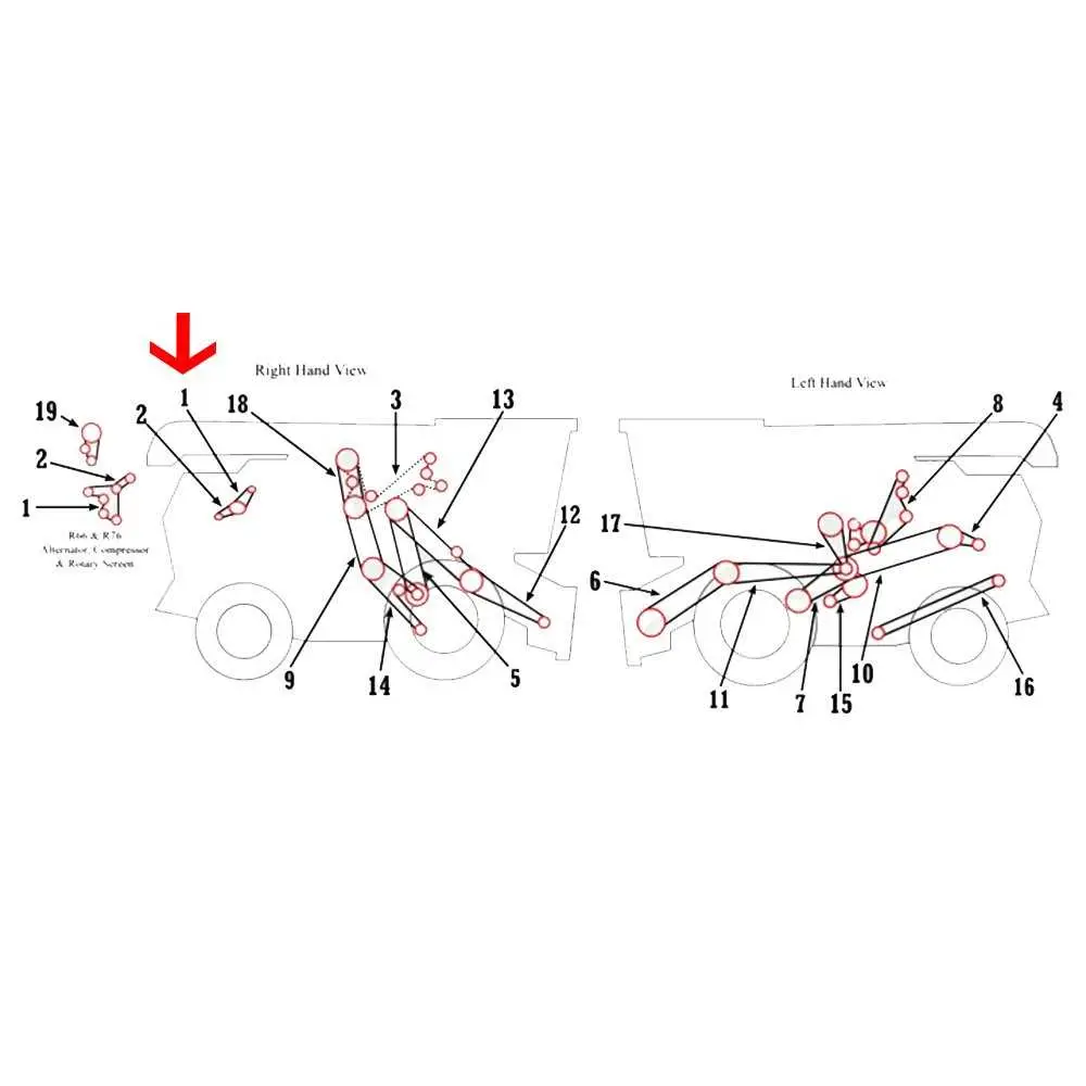 john deere 7720 belt diagram