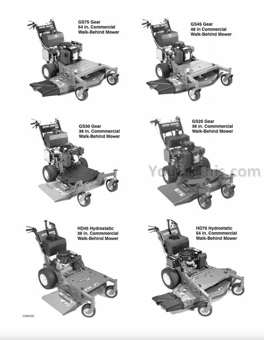 john deere walk behind mower parts diagram