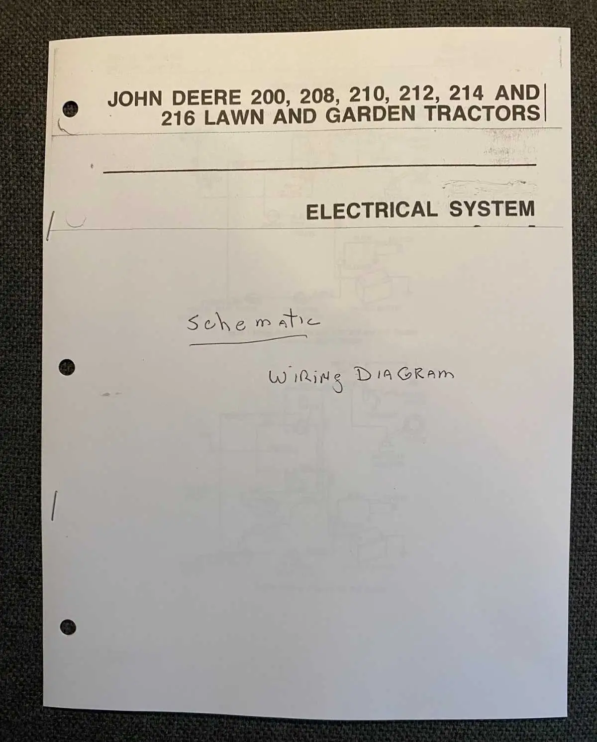 john deere 212 snowblower diagram