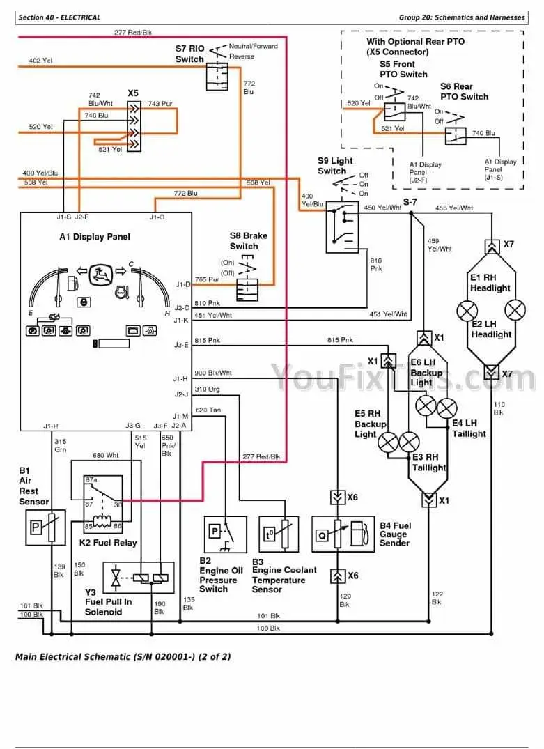 schematic john deere wiring diagram download