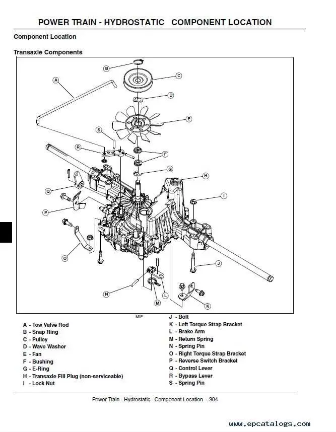 l120 john deere mower deck diagram