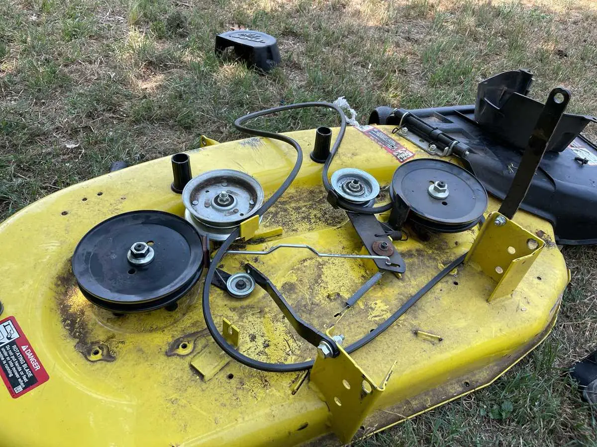 john deere 42 edge mower deck belt diagram