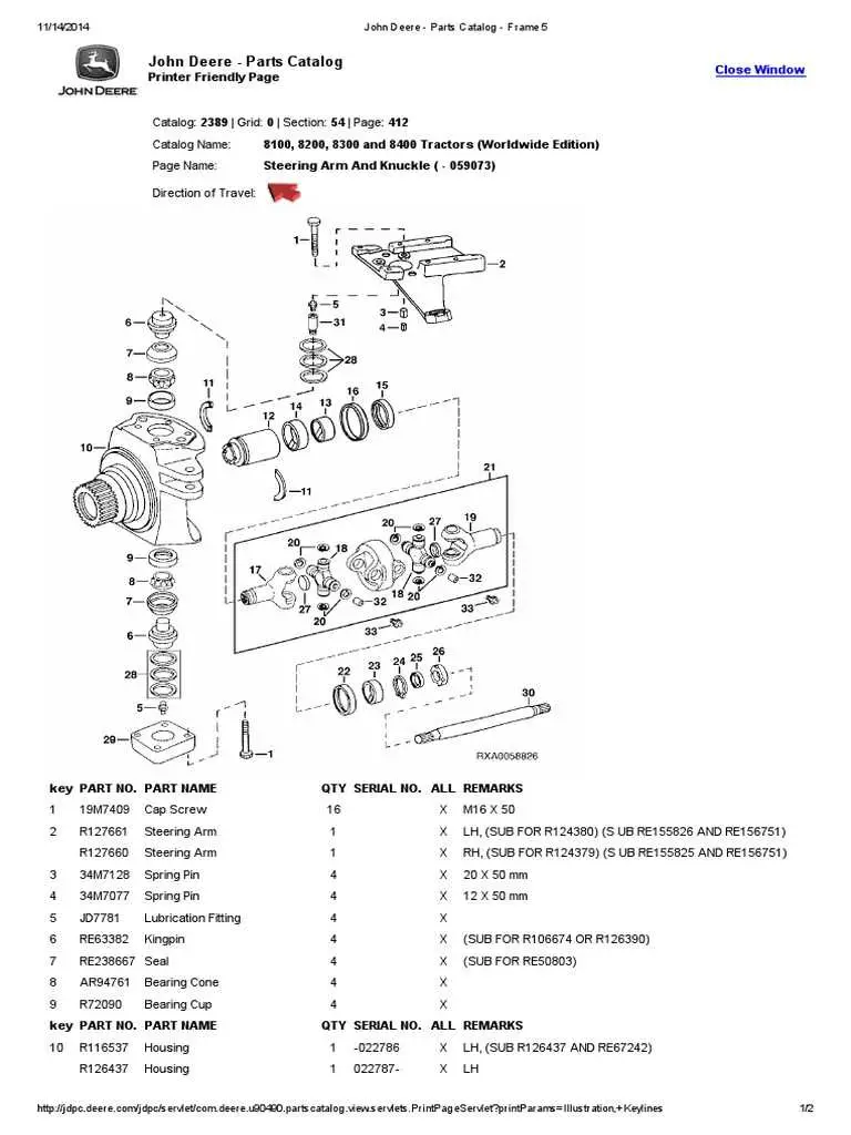 john deere l114 series parts diagram