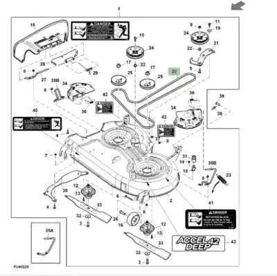 john deere zero turn mower belt diagram