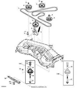 john deere la150 mower belt diagram