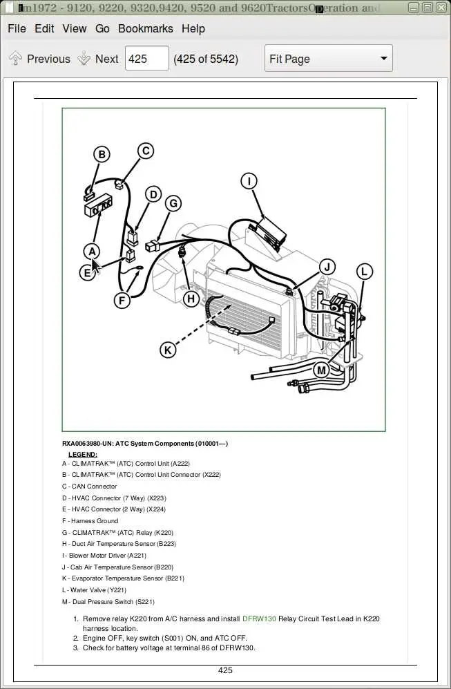 john deere 5420 wiring diagram ac