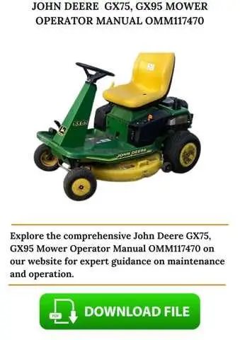 john deere gx75 mower belt diagram