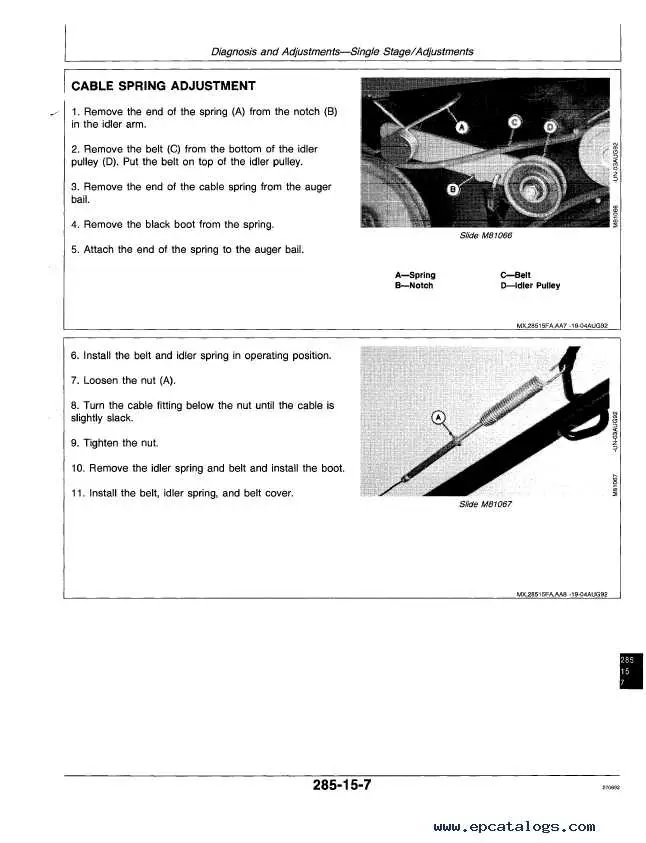 john deere trs21 belt diagram