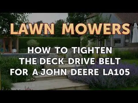 john deere la105 change belt diagram