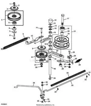 lx280 john deere deck belt diagram