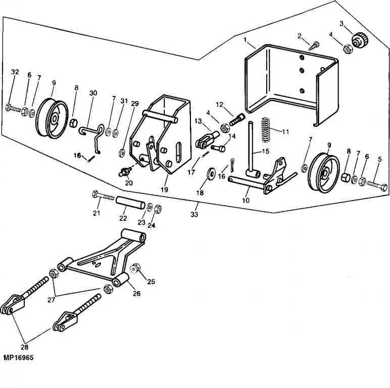 john deere 322 deck belt diagram