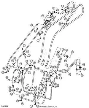 john deere 50g hydraulic hose diagram