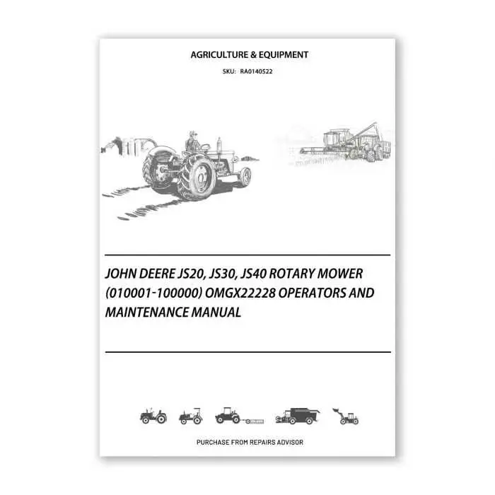 john deer js 40 parts diagram