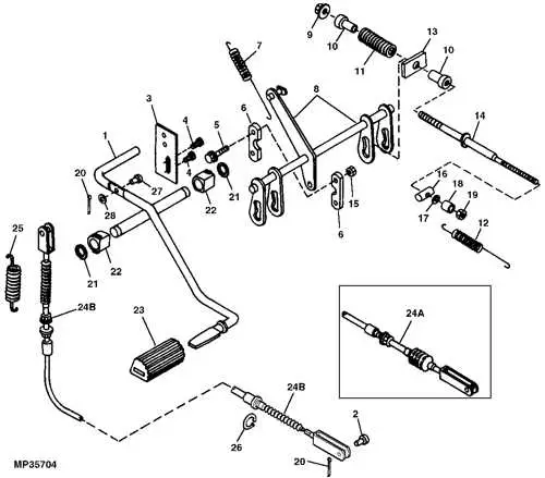 john deere gator parking brake diagram