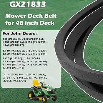 john deere e170 48 inch deck belt diagram