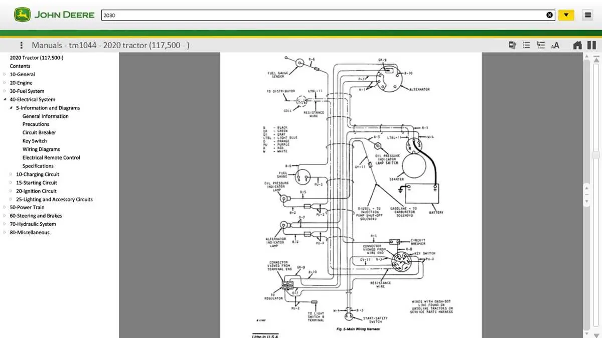 john deere saber wiring diagram
