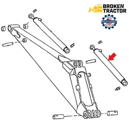 john deere 310 backhoe parts diagram dipper cylinder