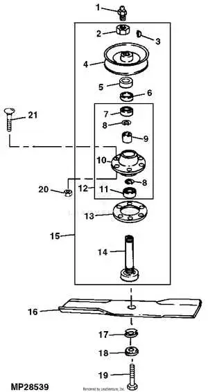 john deere 272 grooming mower diagram