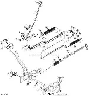 john deere lt166 steering parts diagram