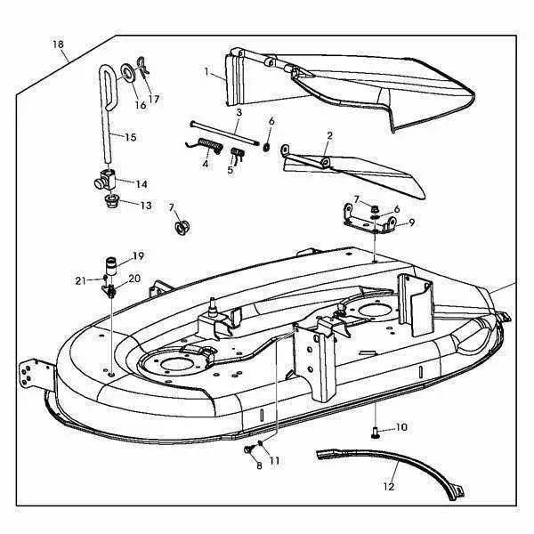 john deere e100 42 inch deck belt diagram