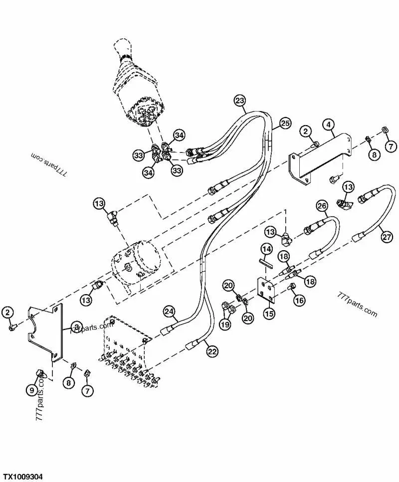 john deere excavator controls diagram