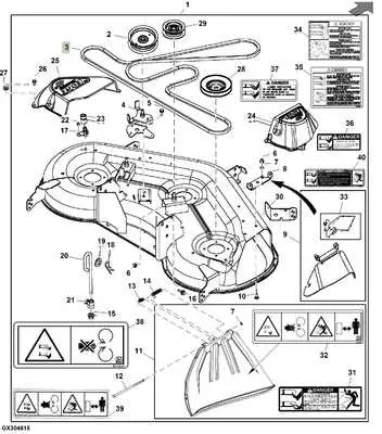 john deere gx335 belt diagram