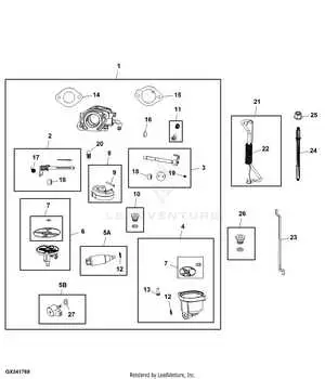 john deere z425 carburetor linkage diagram