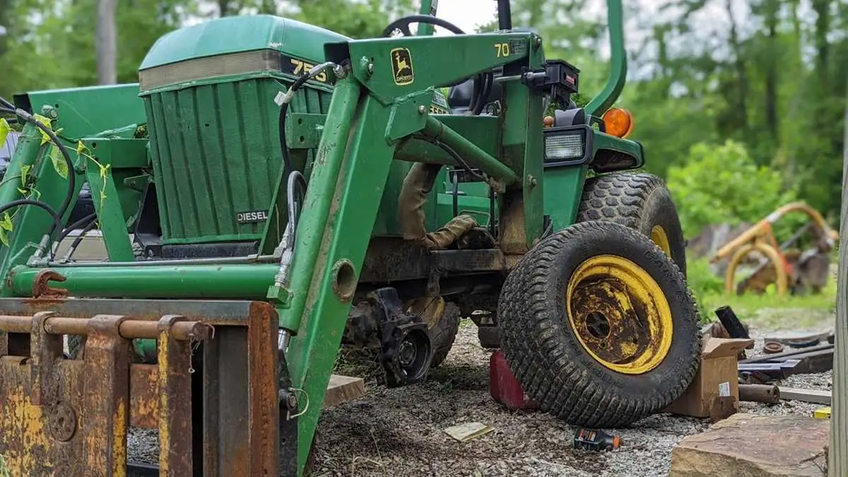 john deere 855 front axle diagram