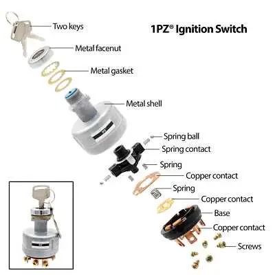 ignition barrel john deere ignition switch diagram