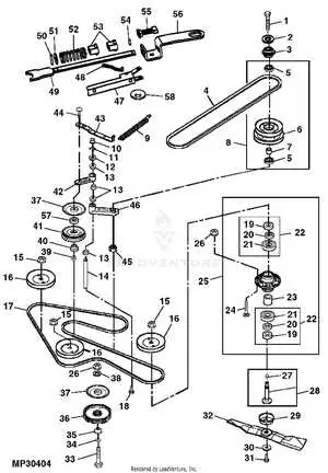 john deere lx188 mower deck parts diagram