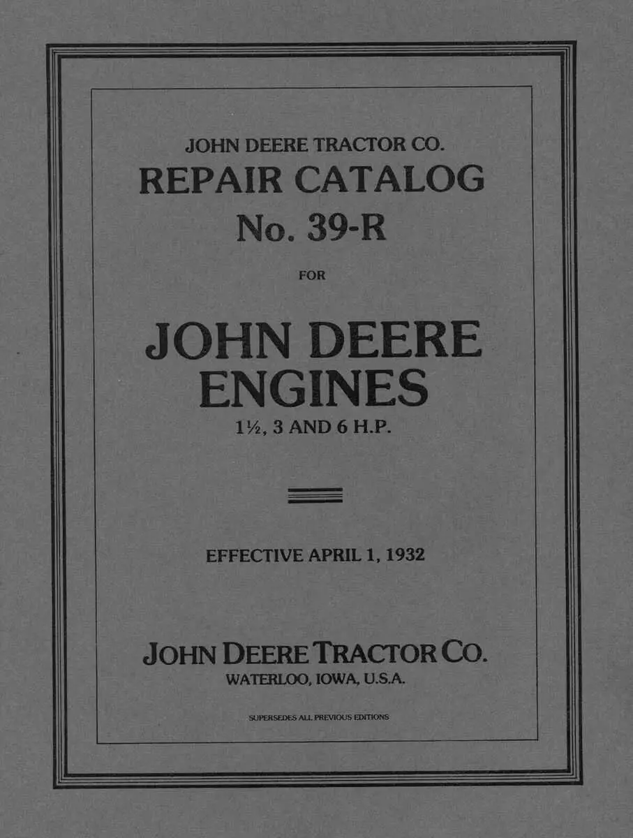 old john deere parts diagrams pdf
