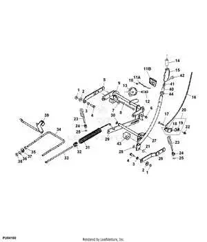 48 inch john deere lx277 mower deck belt diagram