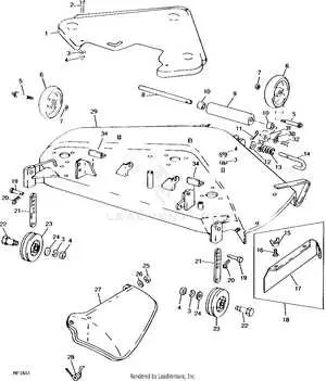 john deere 318 46 inch mower deck parts diagram