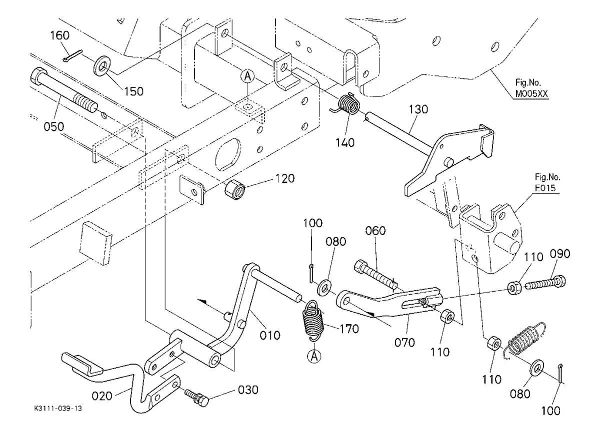 john deere parking stand diagram