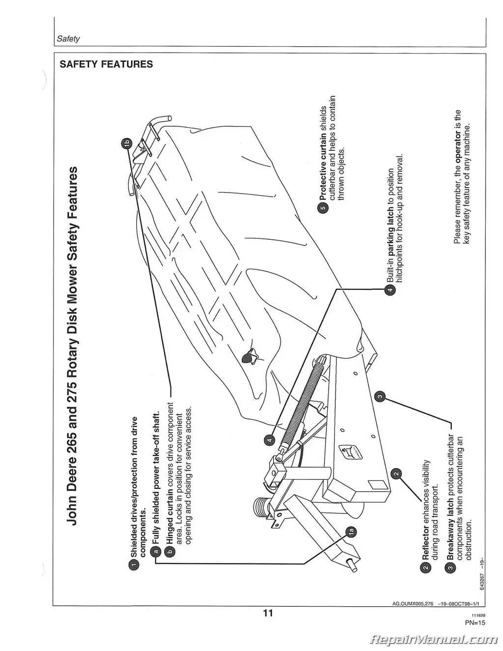 john deere 265 exploded parts diagram