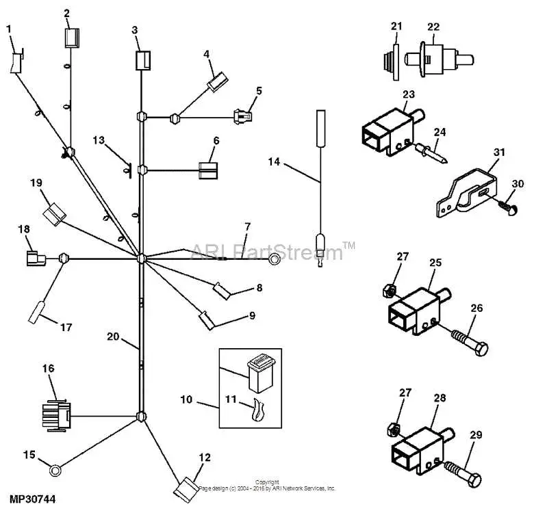john deere f525 electrical diagram