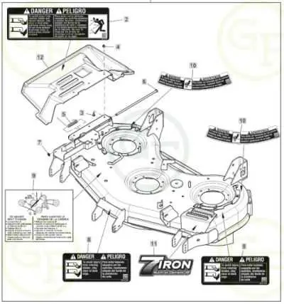 john deere 72d mower lift parts diagram